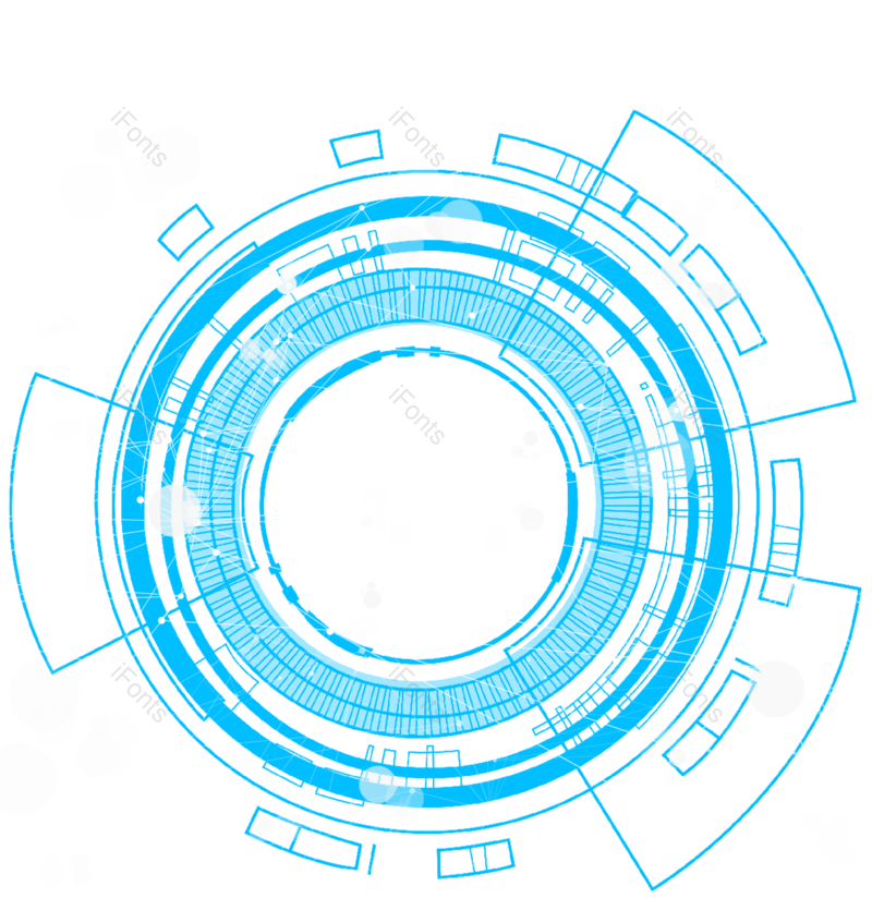 装饰图片,科技元素,元素PNG,蓝色免抠素材